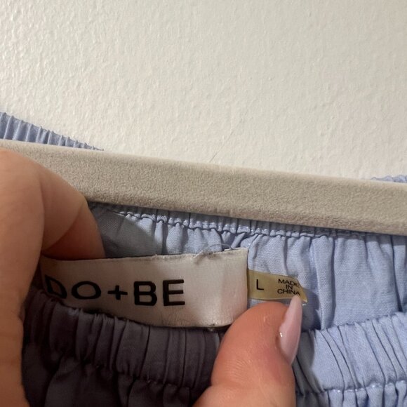 Do+Be Light Blue Off-Shoulder Ruffle Blouse – Size L 💙✨ - Picture 9 of 12